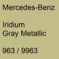 Preview: Mercedes-Benz, Iridium Gray Metallic, 963 / 9963.